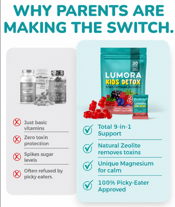 Lumora Kids Detox Multivitamins gummies