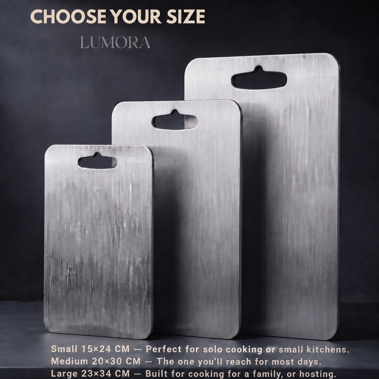 Lumora Titanium cutting board