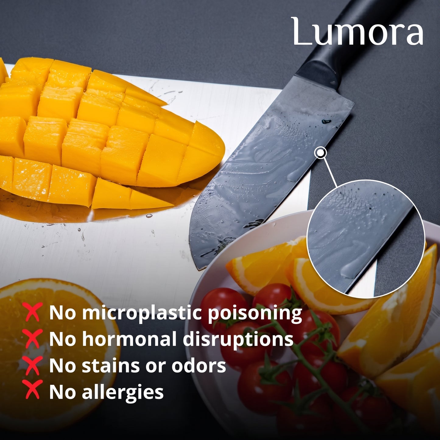 Lumora Titanium cutting board
