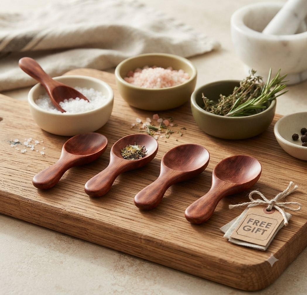 Mini Wooden Scoop
