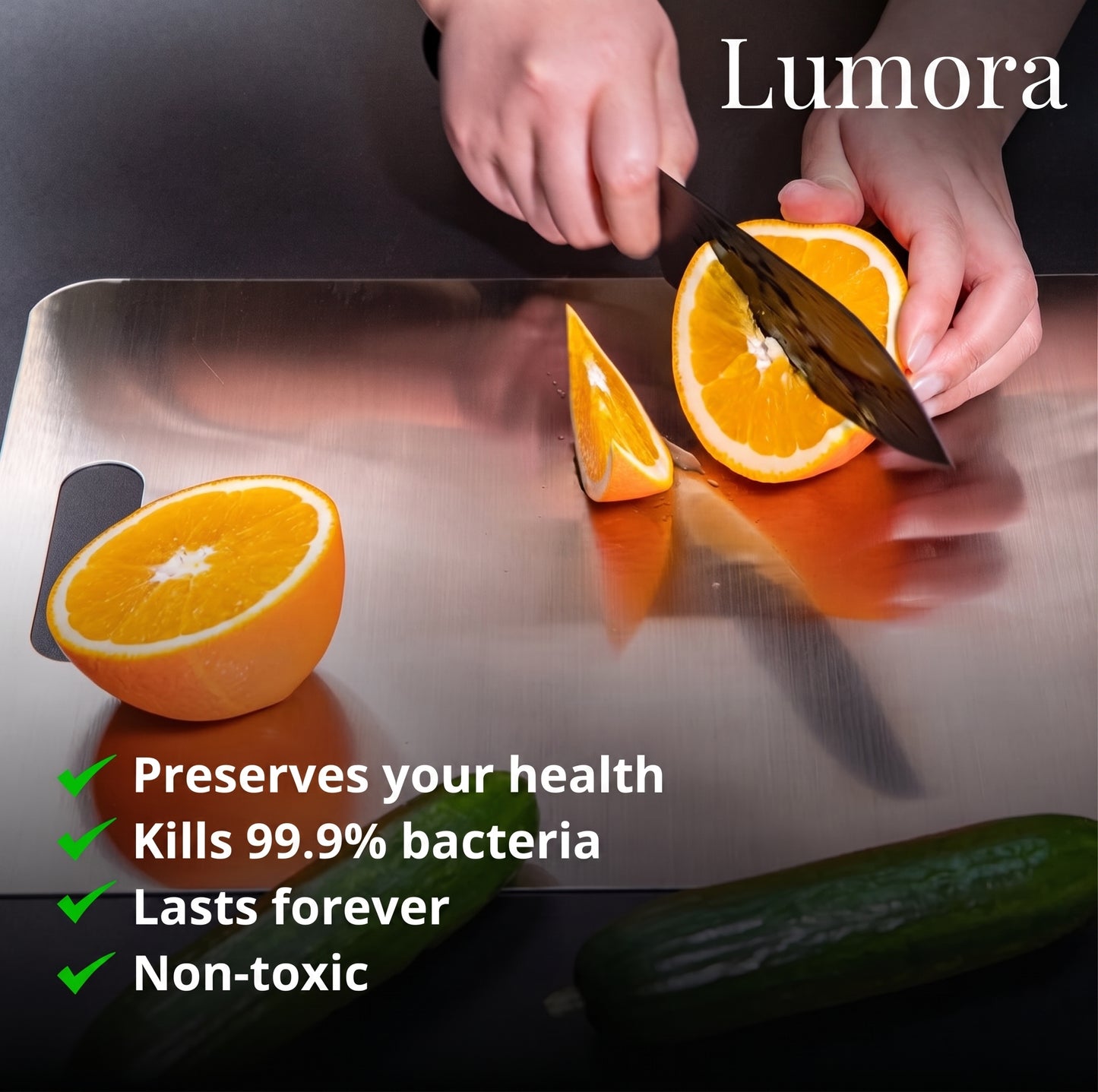 Lumora Titanium cutting board