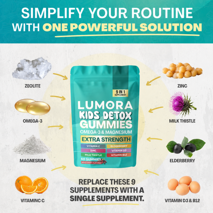 Lumora Kids Detox Multivitamins gummies